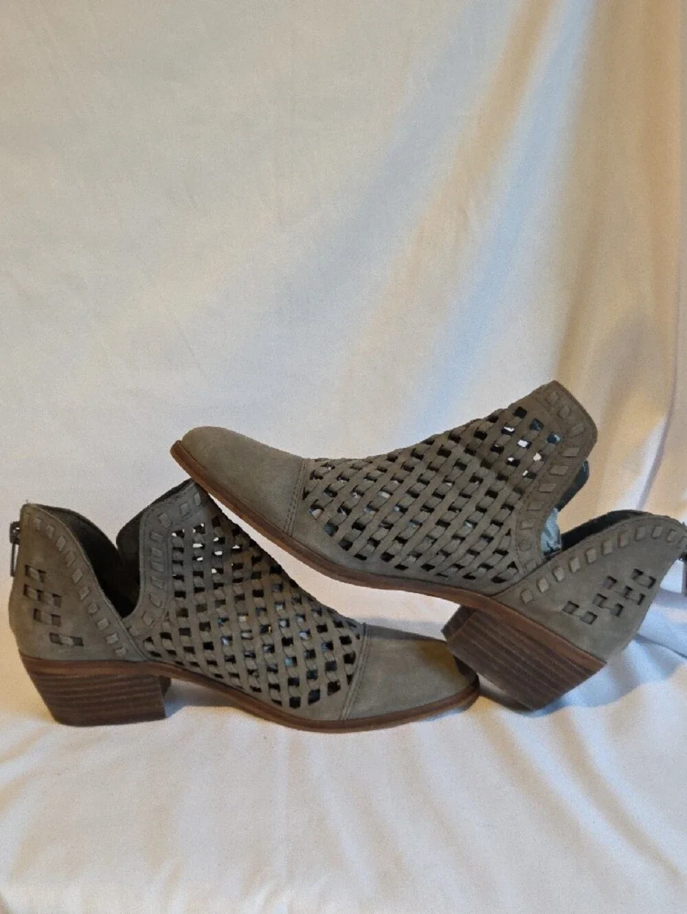 Vince Camuto Phortiena Suede Cutout Ankle Booties